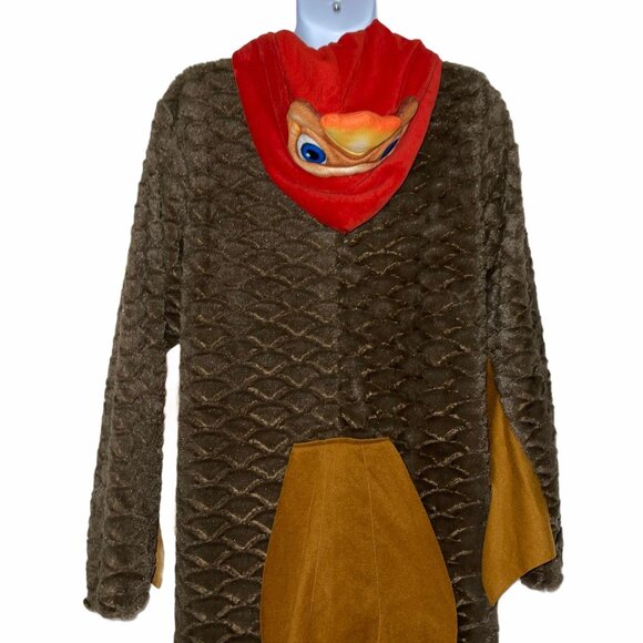 Briefly Stated Turkey Unionsuit Costume Mens L Thanksgiving Fall Halloween Brown - Picture 7 of 11